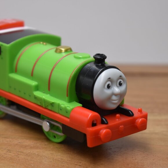 Talking & Light up Percy & Mail Cargo Car Motorized Trackmaster Train Thomas - Picture 2 of 7